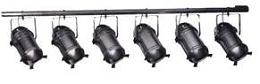 Par 64, 6-bar, 1 Kw, CP62 as standard, Black